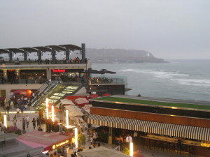 Open-Air Larcomar Mall On Lima Coastline