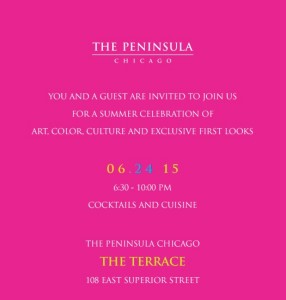 Invite to The Peninsula Summer Celebration