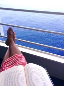 Relaxing And Reading On Our Balcony
