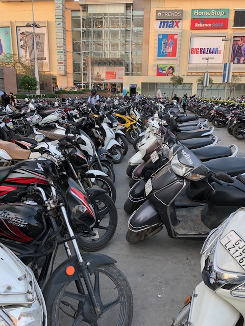The Scooter Parking Lot At The Mall!